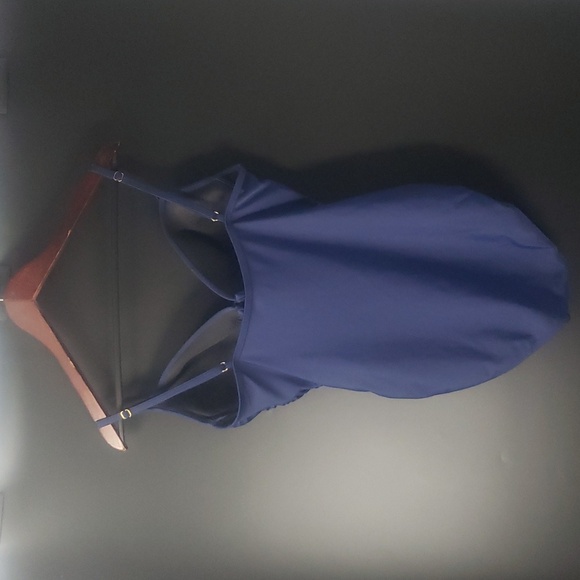 Hilor Slimming Navy High Cut One Piece Swimsuit Size 12 - Picture 5 of 10